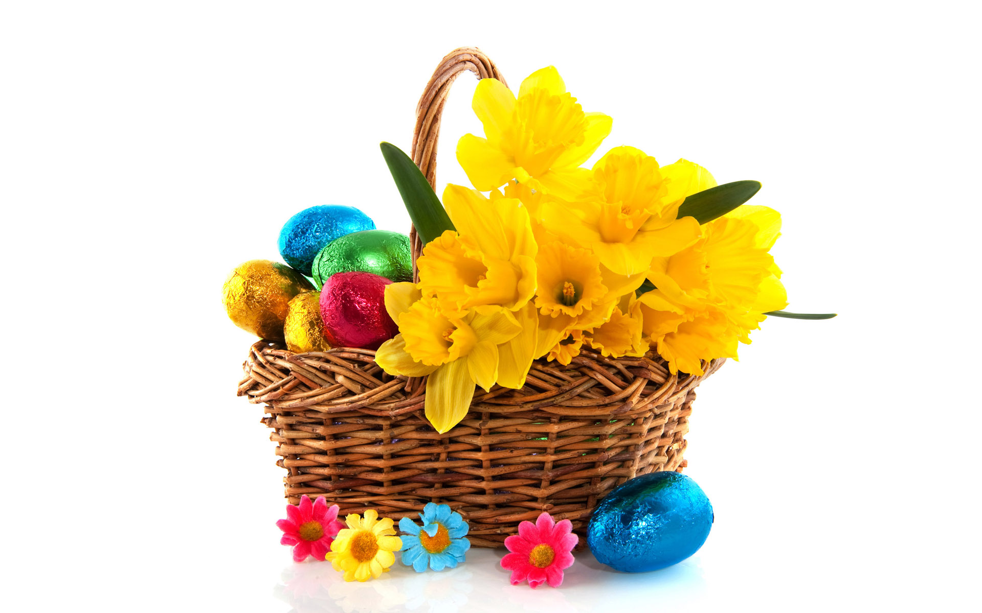 Free Easter Basket Desktop Wallpaper