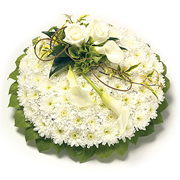 Based Posy Pad With Foliage Edge