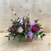 Lilac wave basket