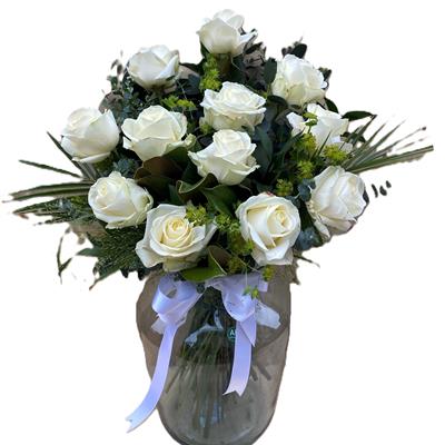 A Dozen White Roses