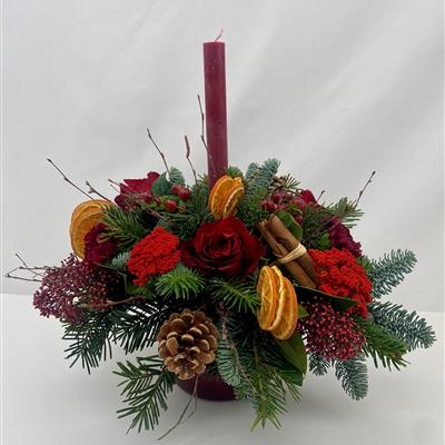 Traditional Christmas Table Centre